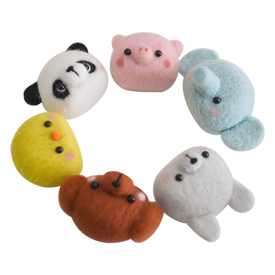 扎扎乐羊毛毡戳戳乐手工diy玩偶公仔兔子小鸡鸭子挂件新手材料包