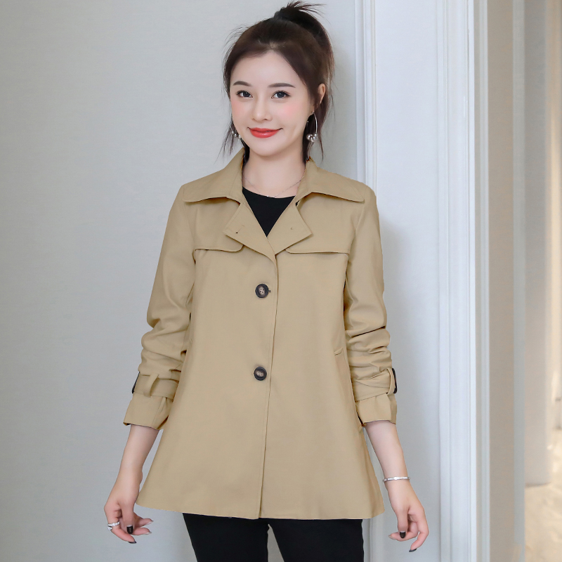 风衣短款小个子2023春季新款韩版时尚宽松休闲风衣