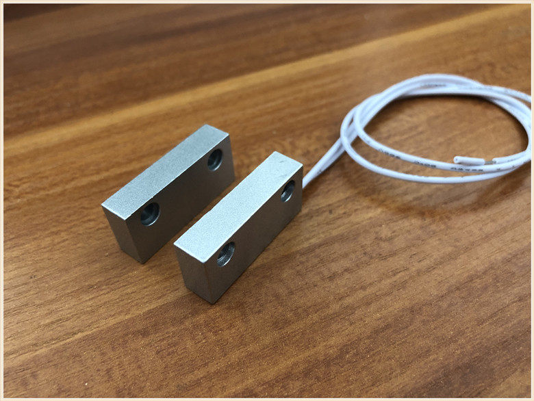 开关磁感应mc51门磁有线铁门感应器门窗报警器常开门磁报警器