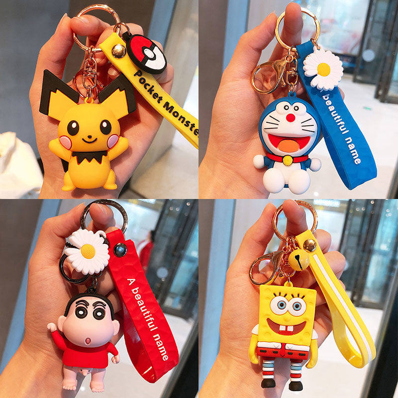 卡通哆啦a梦钥匙扣锁匙扣网红女可爱创意礼品个性玩偶车钥匙挂61
