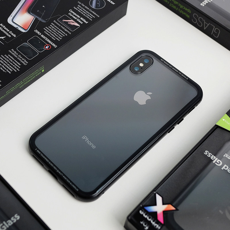 美国switcheasy苹果iglass玻璃透明后盖iphonexs max手机保护壳