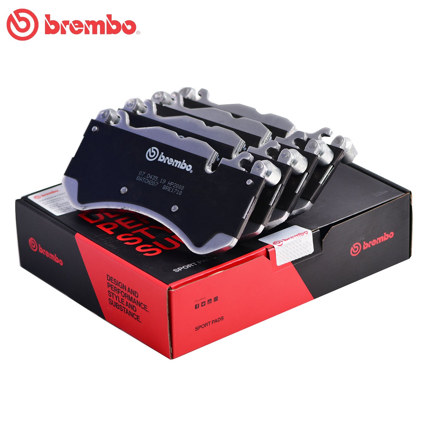 布雷博brembohp2000适用奔驰amgc63s600l奥迪rs6rs7刹车片