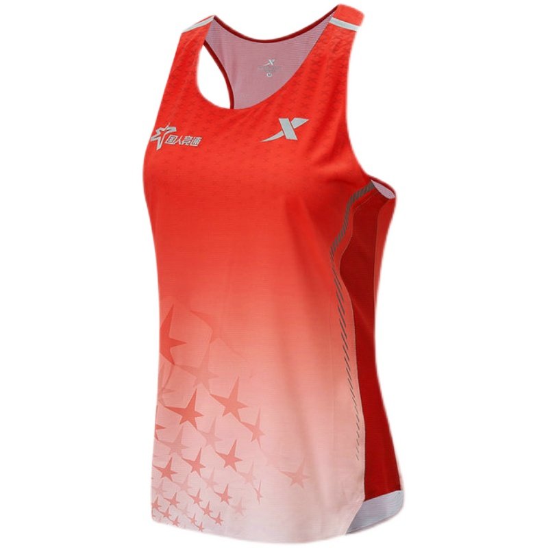 特步160x国人竞速五代专业跑步套装马拉松速干运动背心