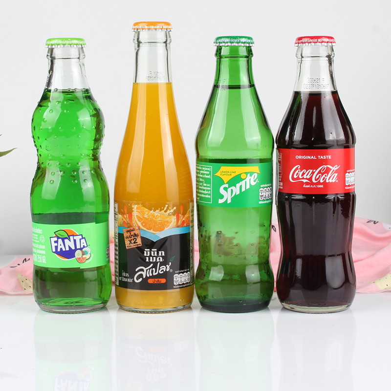 4瓶装泰国进口cocacola限量收藏版可口可乐碳酸饮料玻璃瓶碳酸饮料