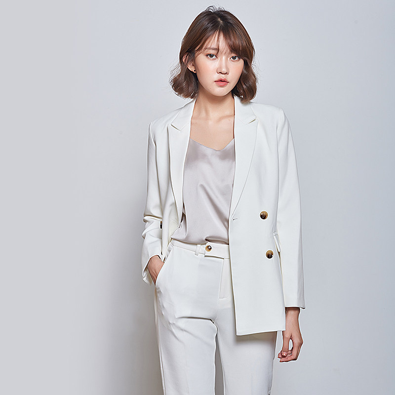 套装白色西服女韩版气质时尚女士上班时尚套装