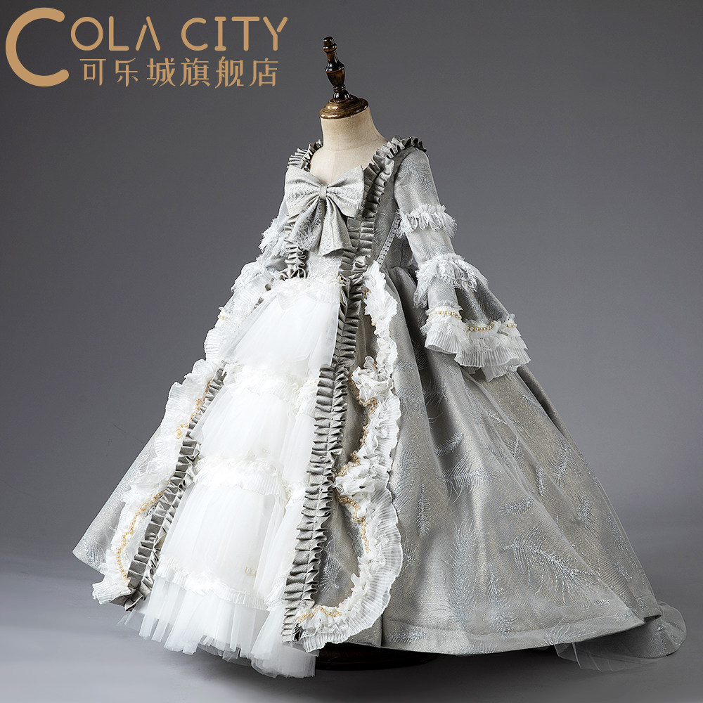 女童礼服洛丽塔lolita宫廷公主秋冬新款走秀洋气儿童礼服