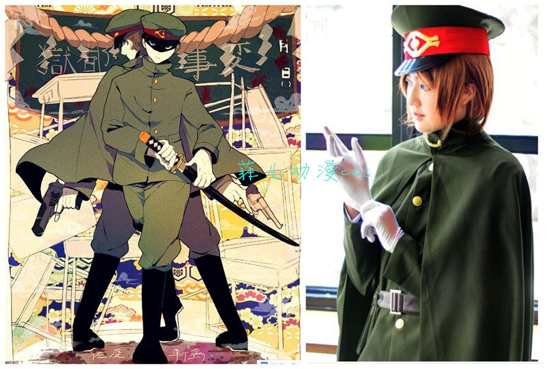 事变佐疫cosplay军装制服定制手套cosplay男装