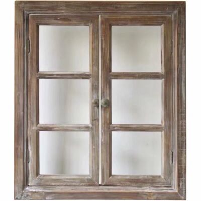 实木木质复古做旧窗框旧窗户老窗户店铺摄影道具可挂墙装镜片玻璃