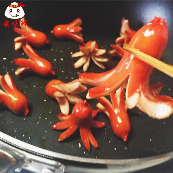 香肠章鱼深夜食堂动漫便当日式小红红肠维也纳香肠