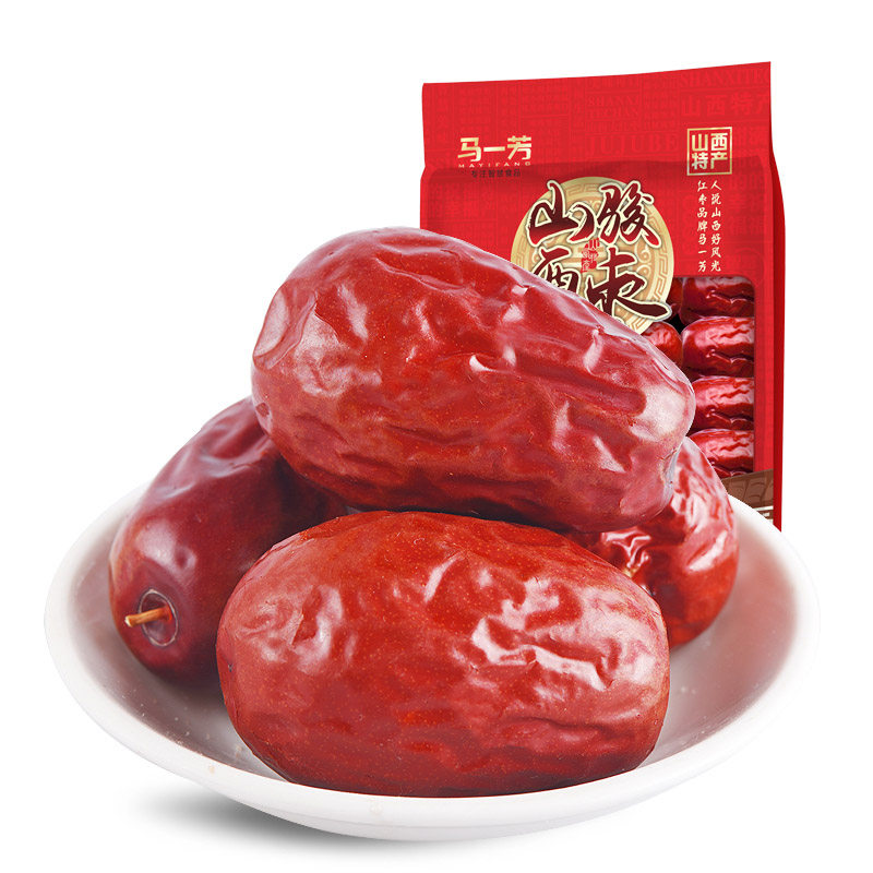 马一芳大红枣子袋装500gx2山西骏枣休闲零食特产可夹核桃仁二斤装