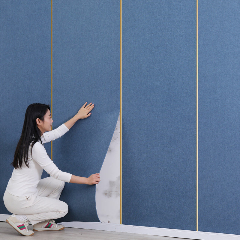 软装墙板自粘隔音墙布软包床头装饰墙纸防撞软装墙贴