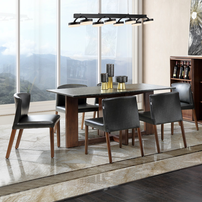 楷模家具d04班诺餐桌正品餐厅简约现代小户实木餐桌