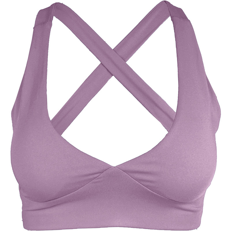 v字性感瑜伽文胸简约瑜伽内衣舒适弹力贴身美背胸衣普拉提文胸