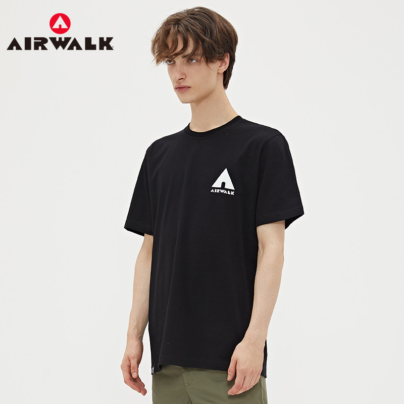 airwalk短袖t恤男潮牌2020夏季新款潮流宽松百搭纯棉衣服简约男装