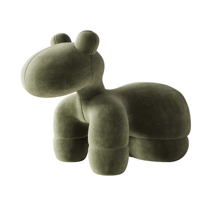 纳美格调动物座椅ponychair小马椅子设计师款单人休闲儿童沙发椅