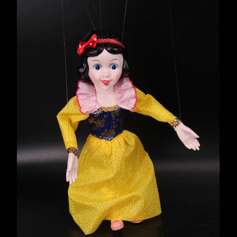 新款白雪公主提线木偶拉线木偶儿童玩偶非物质文化遗产木偶
