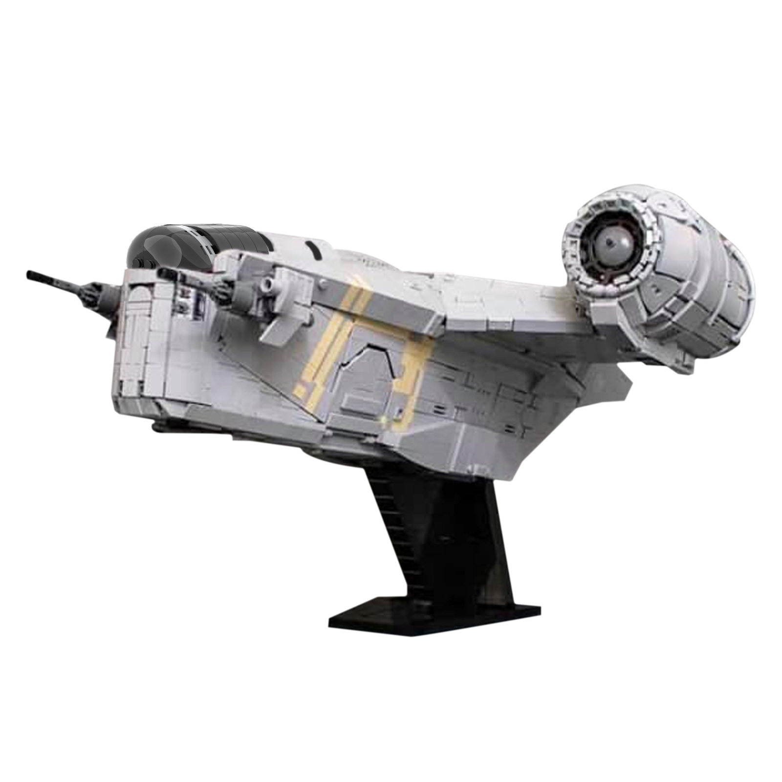 buildmoc星球大战曼达洛人剃刀冠号兼容乐高拼装积木成人塑料积木