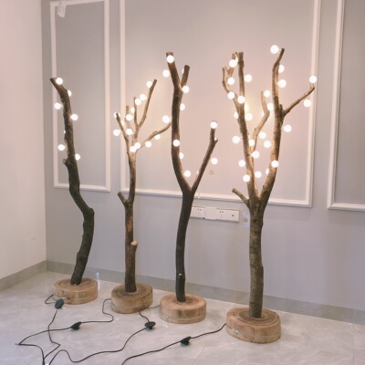 北欧实木头树枝干创意个性设计咖啡餐客厅书房卧室简约