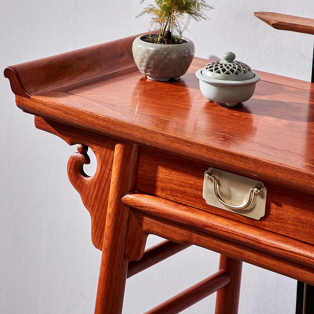 红木条案缅甸花梨中式玄关桌大紫檀供桌实木条案