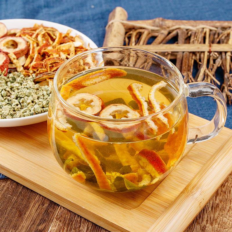 鹏安堂陈皮山楂荷叶茶新会陈皮无核山楂干荷叶组合花草茶泡水茶喝