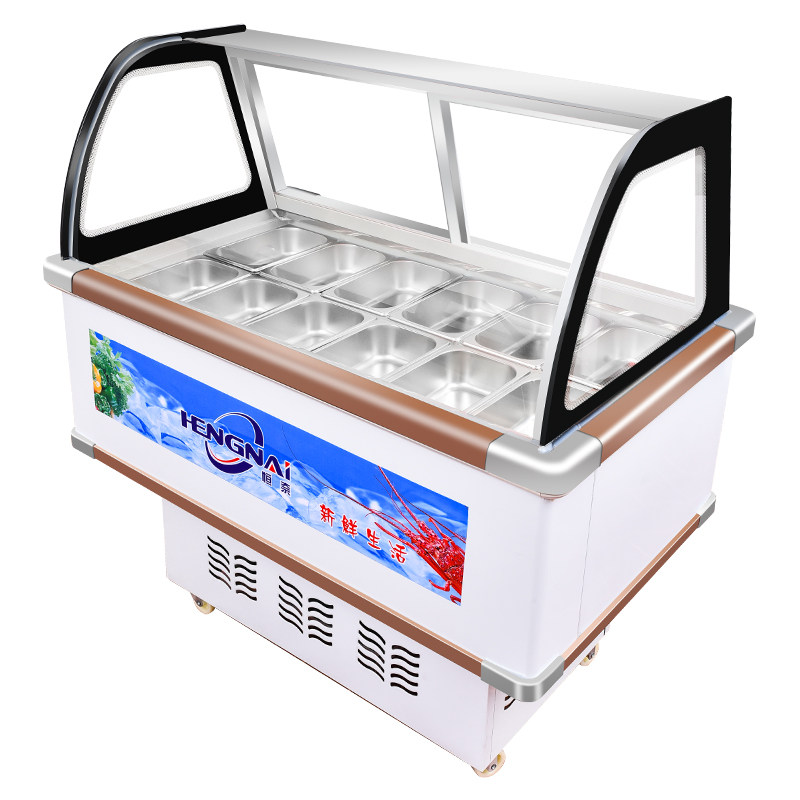 恒奈海南清补冷藏展示柜冰粥柜冰粥机商用冰粉四果展示柜