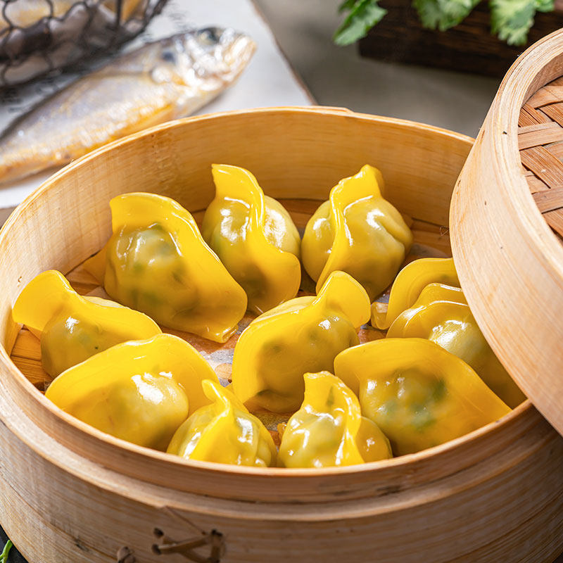 饺小黄花鱼水饺4袋青岛手工船歌海鲜饺子速冻水饺