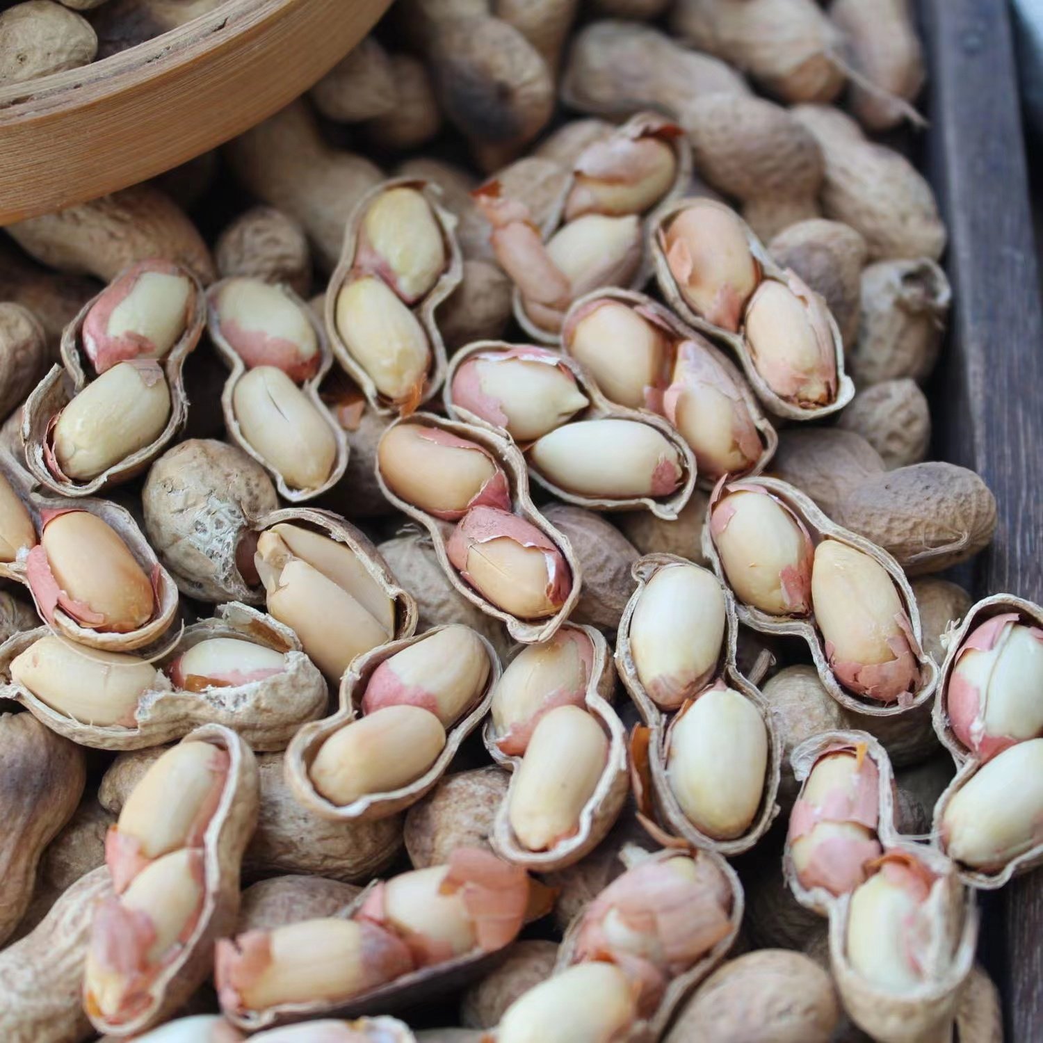 贵州特产柴火铁锅花生农家铁锅现炒小花生香酥炒货花生炒花生带壳