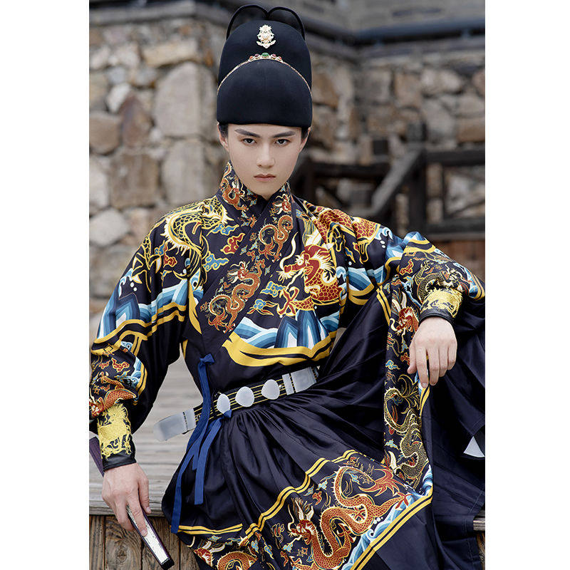 飞鱼婚礼汉服曳撒锦衣卫服贴现货树皮女装男装瑜伽外套