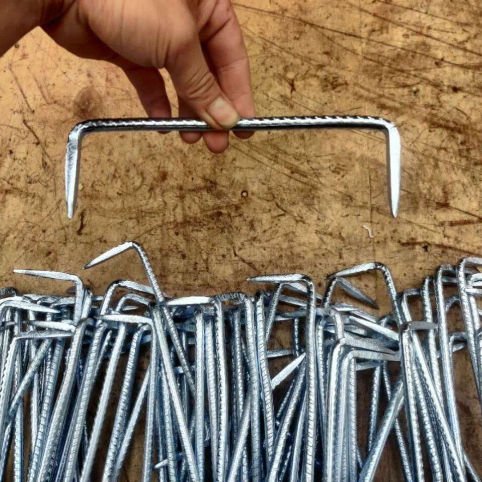 铁钉锻打圆钢马蚂蟥手工锻打长抓两头尖船钉马钉