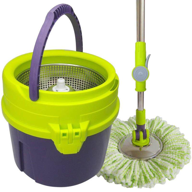 拖把甩干桶单桶自动旋转转杆通用家用免手洗好旋转拖把