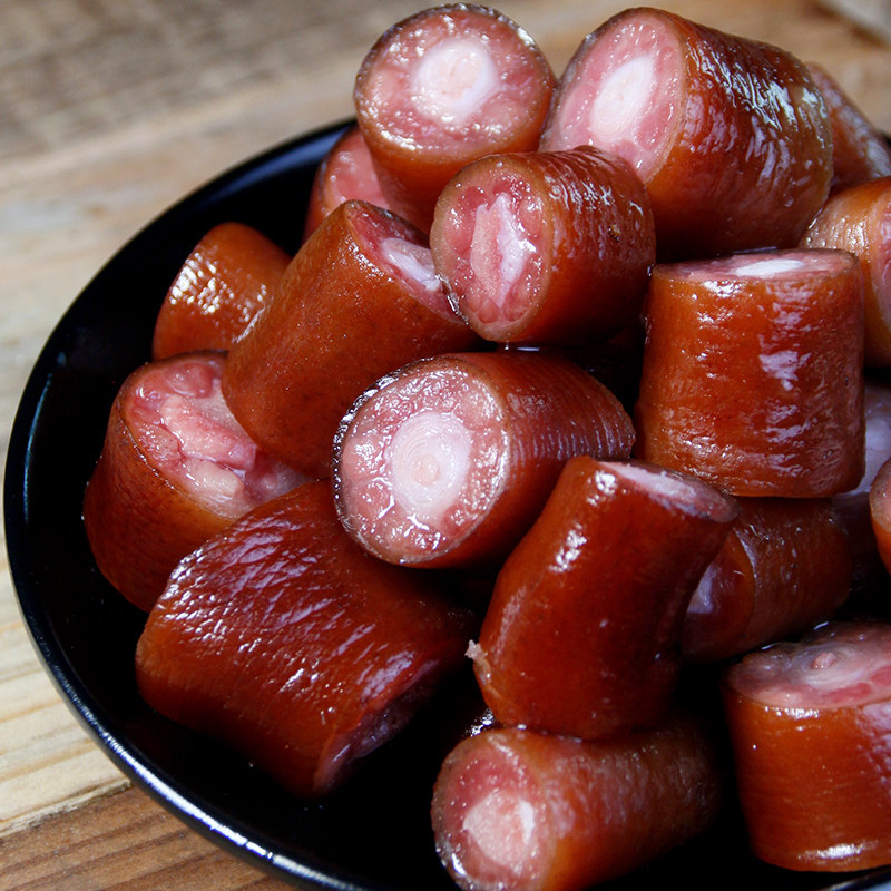 地道四川特产烟熏腊猪尾巴农家特产腊肉腊肠手工自制节节香下酒菜-mc