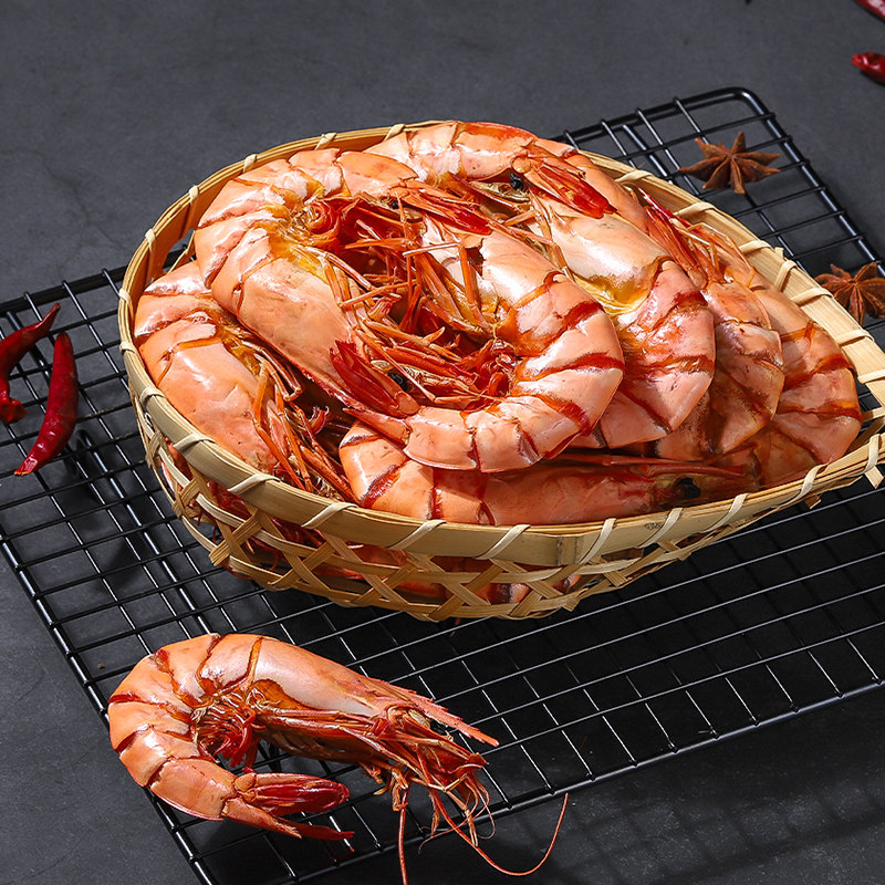 海鲜虾干干货特产宁波即食礼盒零食九节老沈虾干