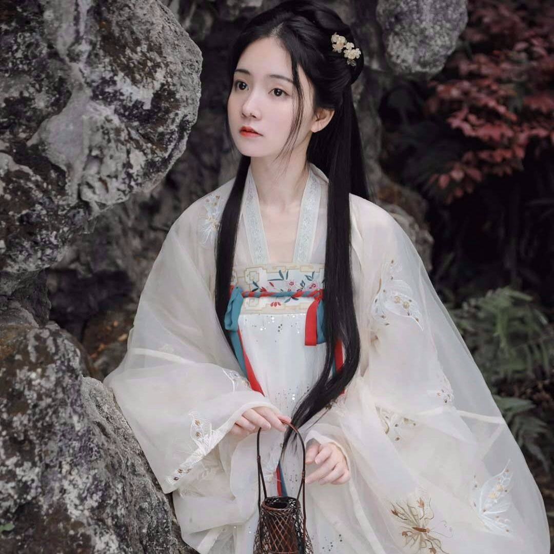 原创正版汉服女化蝶齐胸襦裙广袖仙气古风闺蜜日常即将绝版全套秋