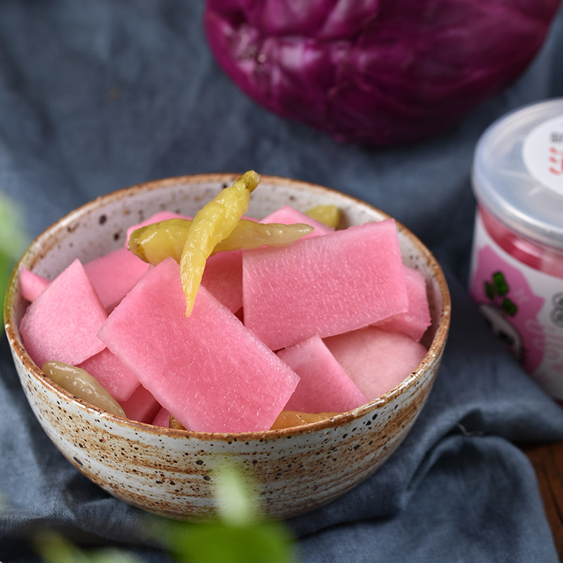 吾泡泡菜樱花萝卜皮酸甜脆腌菜自制下饭菜开胃湖南特产酸萝卜