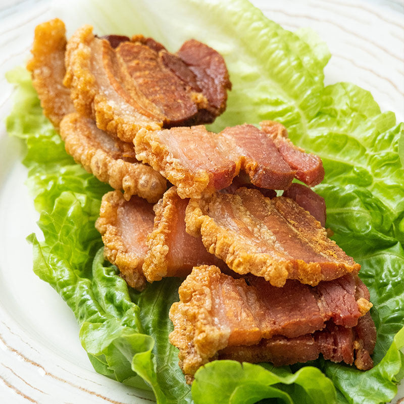 云南熏肉烟熏腊肉真空300克烤香特产油炸五花猪肉类