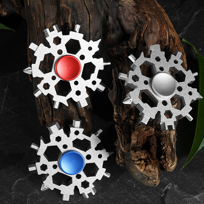 陀螺雪花指尖多功能解压工具潮弄cnon多用六角陀螺