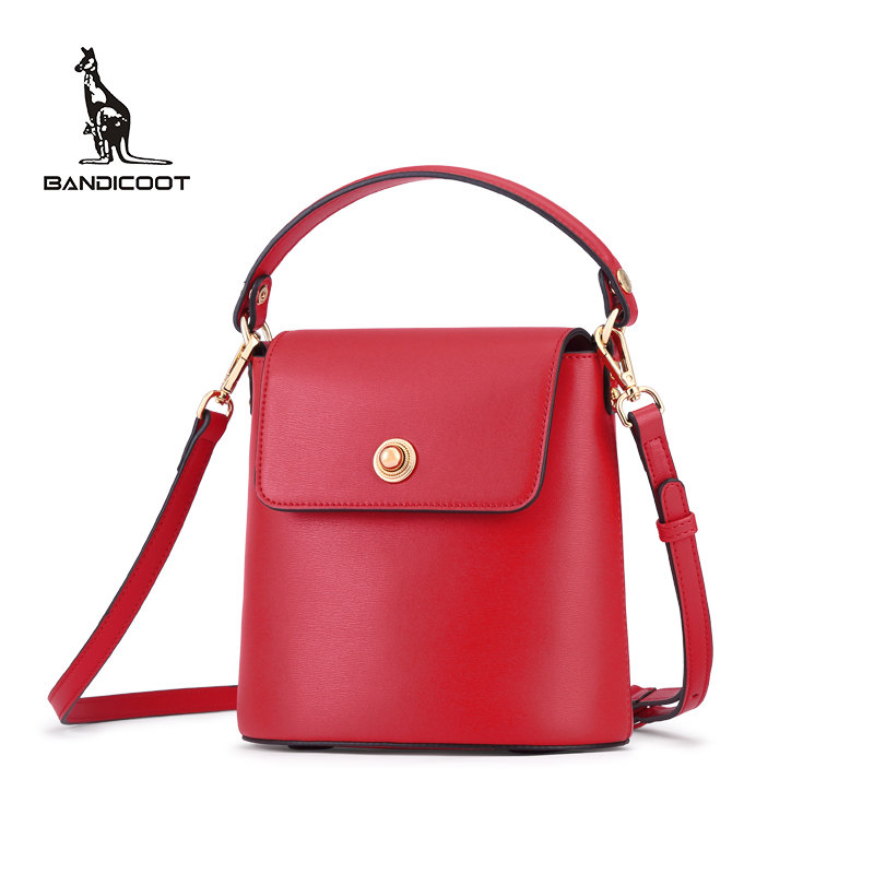 bandicoot袋鼠女包水桶包女2019新款韩版简约单肩斜挎包女手提包