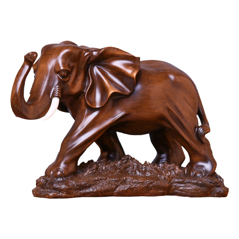 大象摆件一对纯铜招财泰国吸水吉象抗震包装自用开业店铺客厅