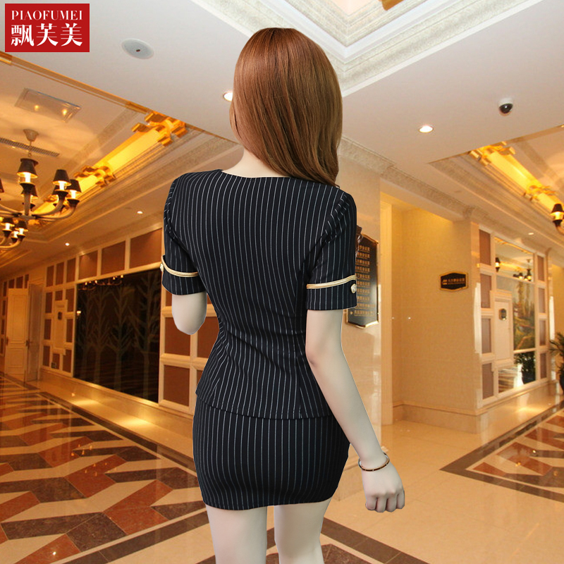 2020新款足浴按摩美容套装工作服女沐夏性感技师酒店
