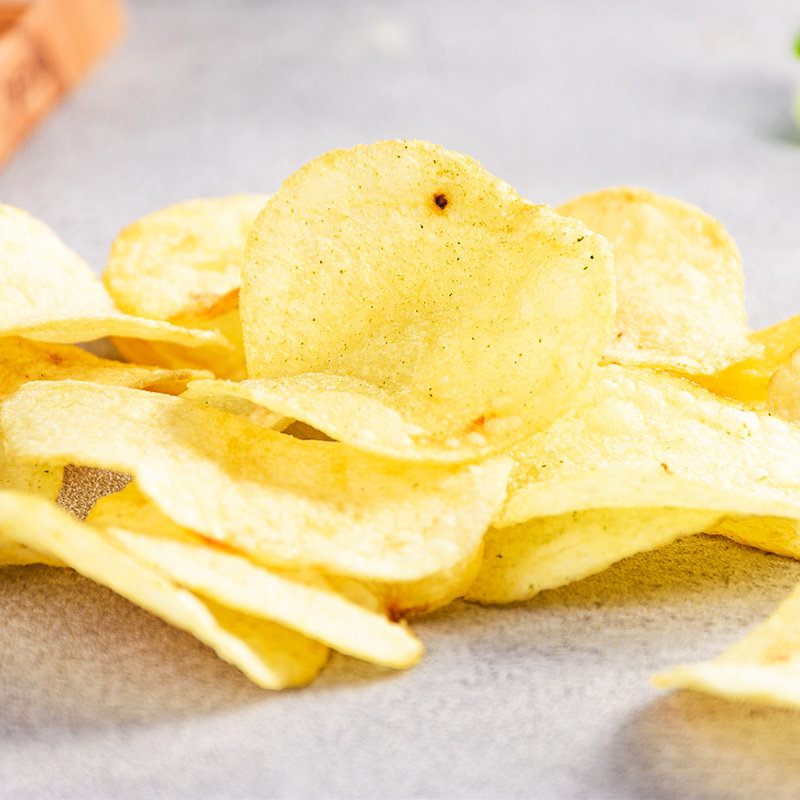 单身狗粮地中海盐味薯片鲜切膨化休闲零食女友膨化食品