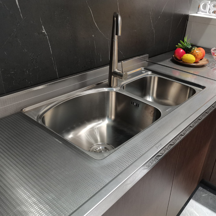 不锈钢斯沃德橱柜定制家用整体台面柜体现代厨柜整体厨柜