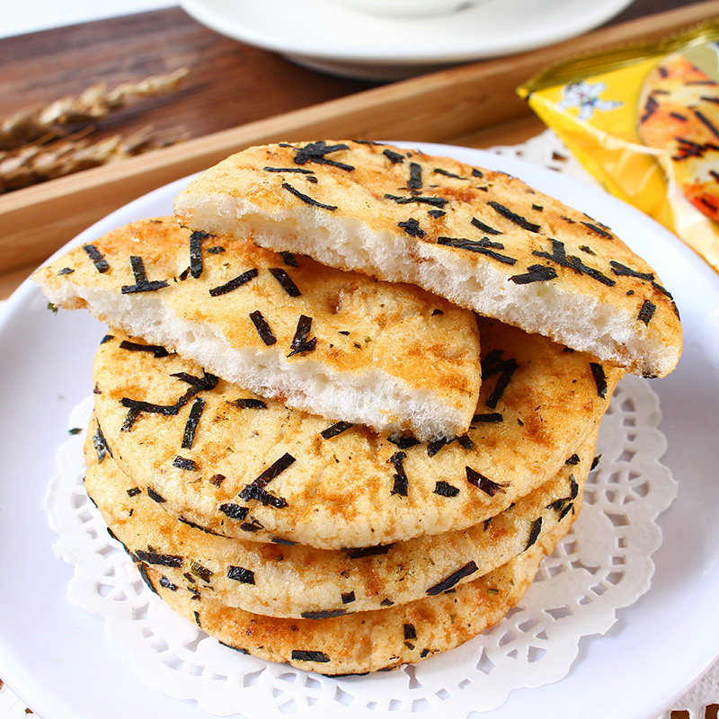旺旺厚烧海苔米米饼118g办公休闲膨化零食食品膨化食品