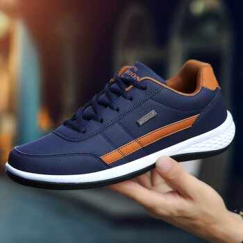 ເກີບຫນັງຜູ້ຊາຍ Sneakers Trend Casual Shoe Italian Breatha