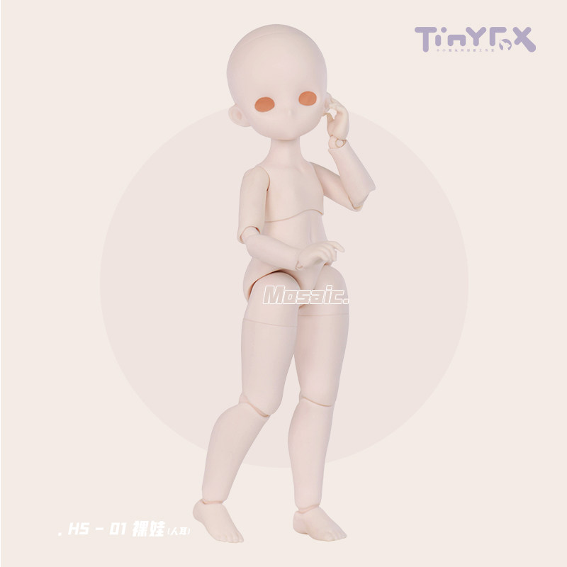 娃娃tinyfox六裸娃官方正版bjd机械关节6分素体bjd娃娃