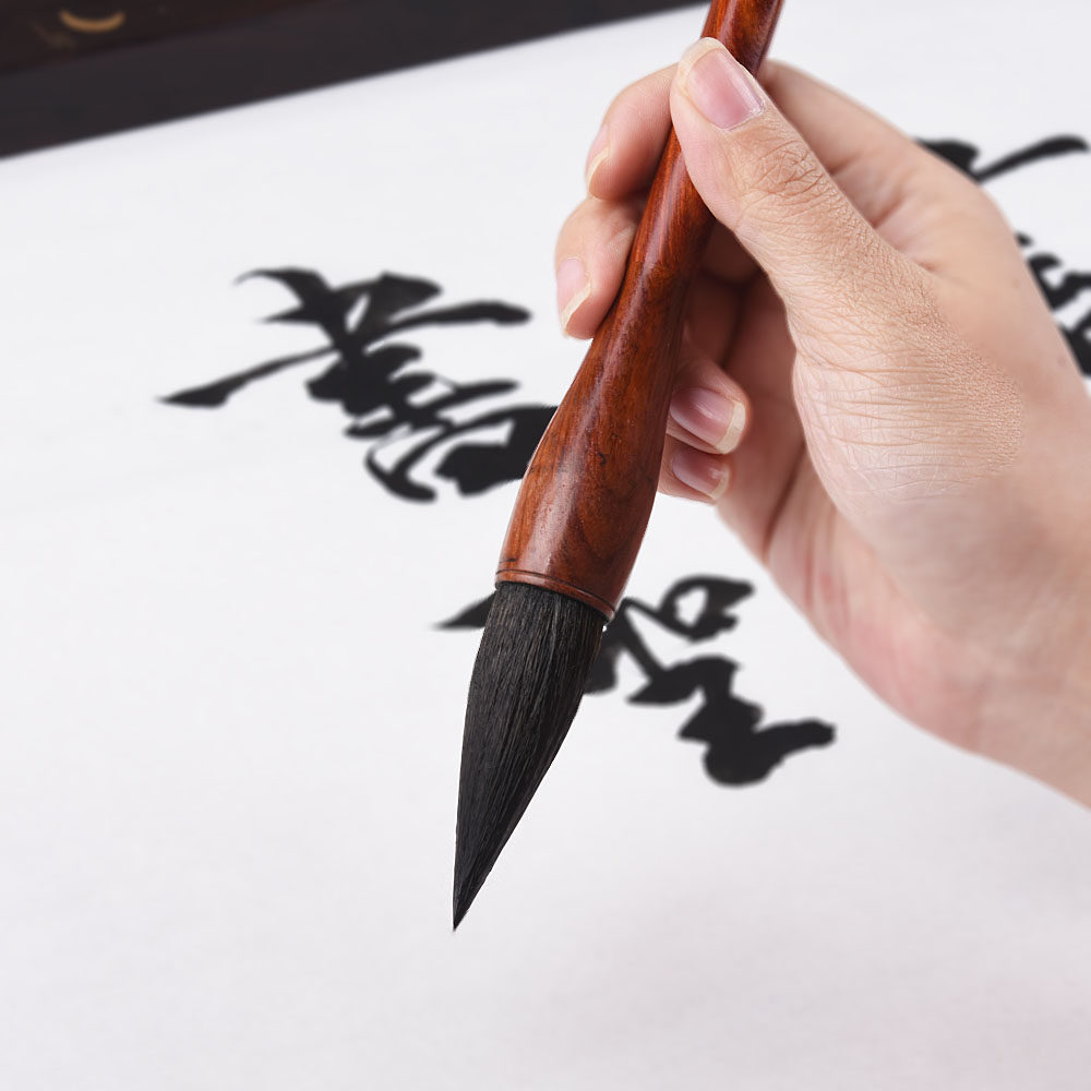 六品堂狼毫斗笔写春联对联专用大毛笔兼毫羊毫大号大楷抓笔榜书大字