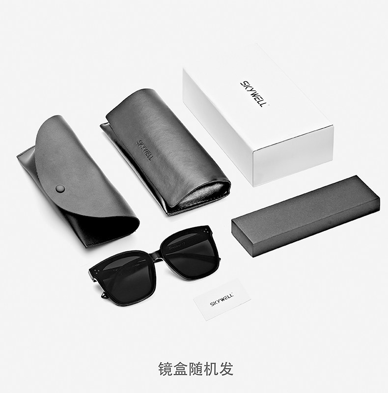 skywell太阳镜女防紫外线2020新潮大框时尚眼镜大脸显瘦gm墨镜男