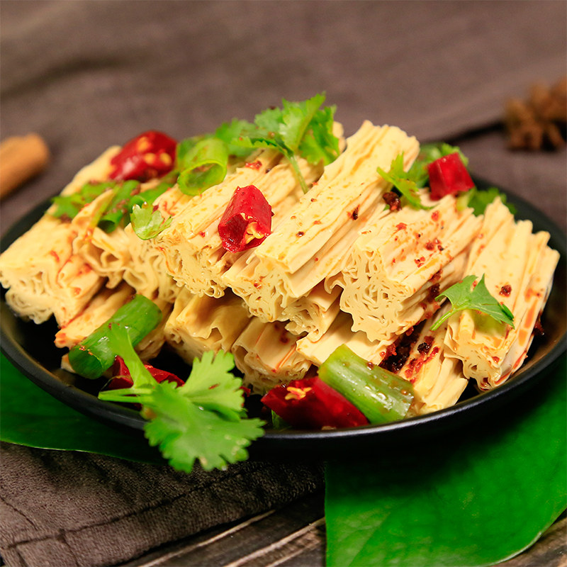 三色腐竹素养生活有机黄绿350g腐皮豆制品纯正豆腐皮