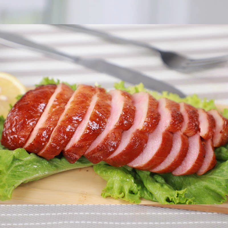 天津意来祥果木烤鸭胸10斤箱约16块商用熏鸭脯肉即食约620g袋