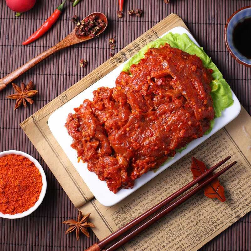 牛肉火锅麻辣150g调理腌制半成品香辣肉片重庆牛肉卷