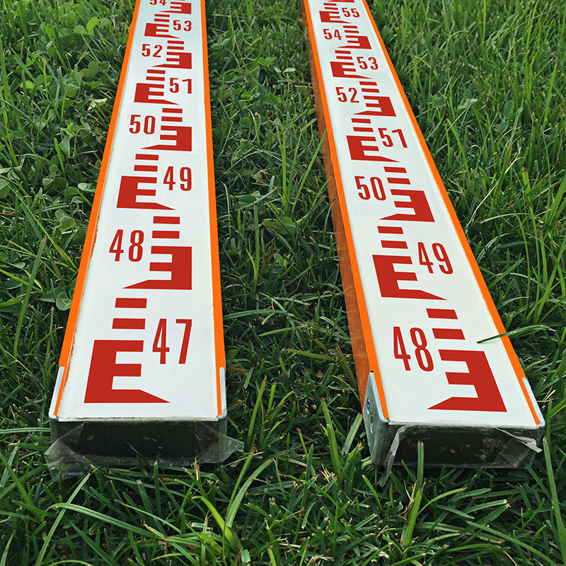 河北珠峰2米3m黑红木质水准标尺三四等水准专用尺板红黑面测量尺